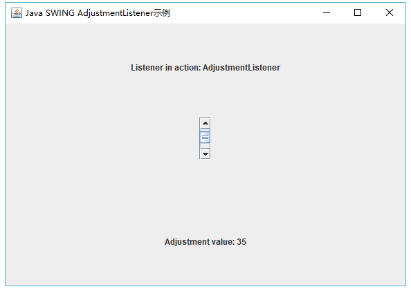 AdjustmentListener