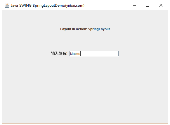 SpringLayout