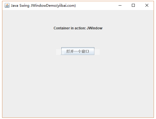 JWindow示例