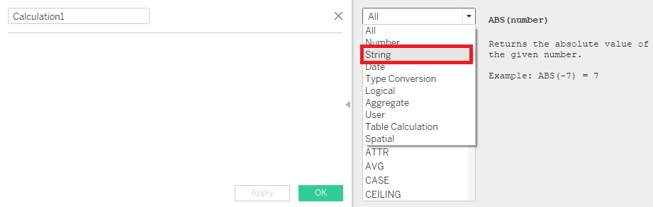 Tableau计算编辑器