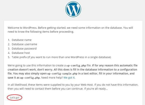 Wordpress Installation