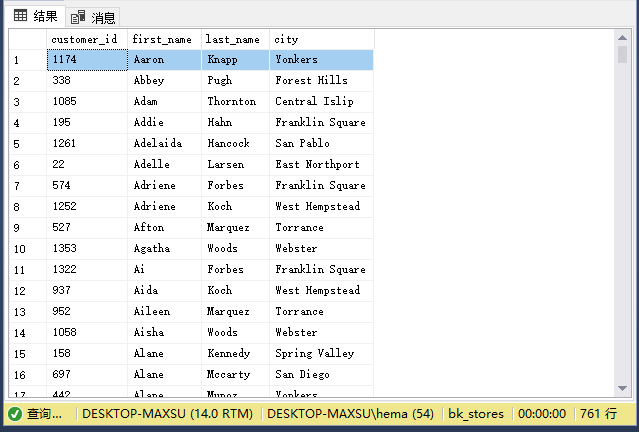 SQL Server子查詢與NOT EXISTS一起使用