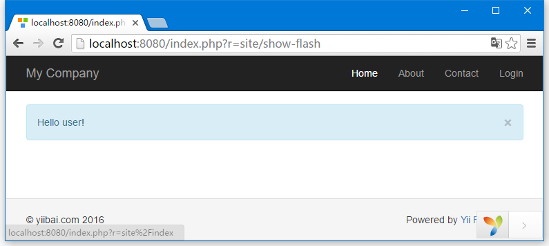 Yii使用Flash數據 Yii使用Flash數據